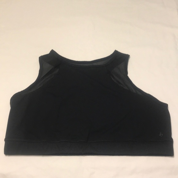 Torrid Black Mesh Inset Back High Neck Sports Bra - Picture 6 of 11